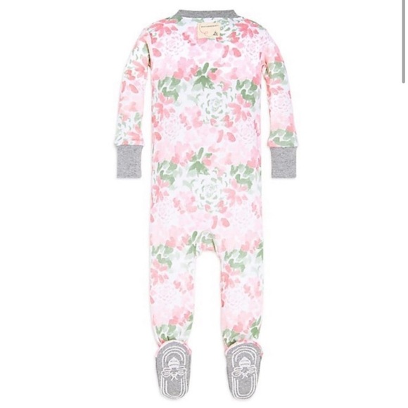 Burts Bees Baby Succulent Footed Pajama Newborn NEW - Picture 2 of 5